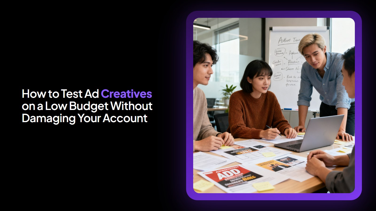 How to Test Ad Creatives on a Low Budget Without Damaging Your Account