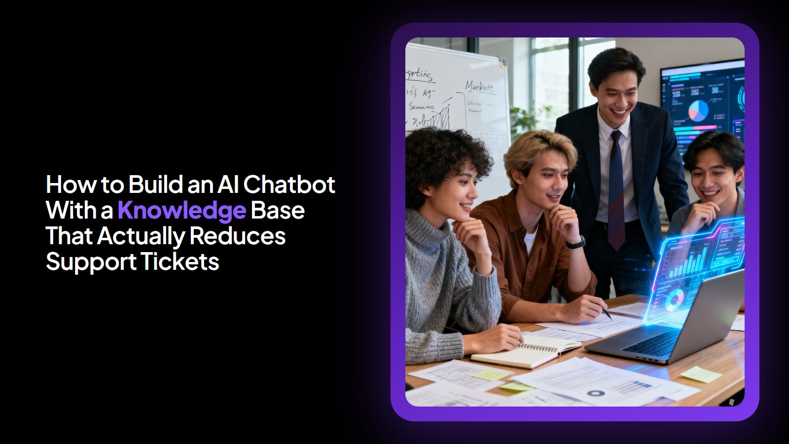 How to Build an AI Chatbot With a Knowledge Base That Actually Reduces Support Tickets