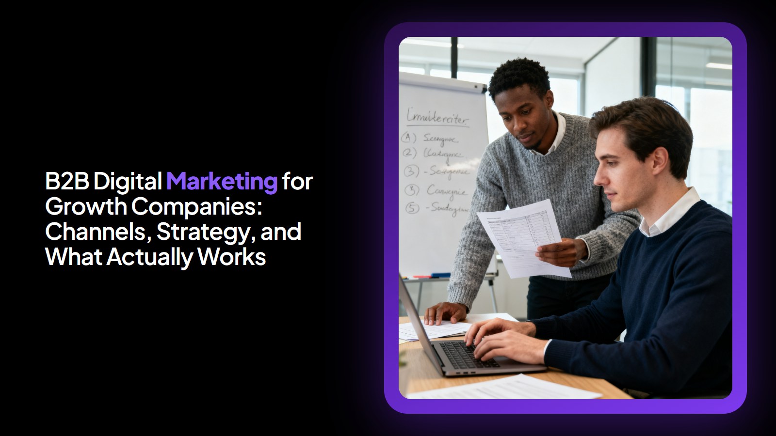 B2B Digital Marketing for Growth Companies: Channels, Strategy, and What Actually Works