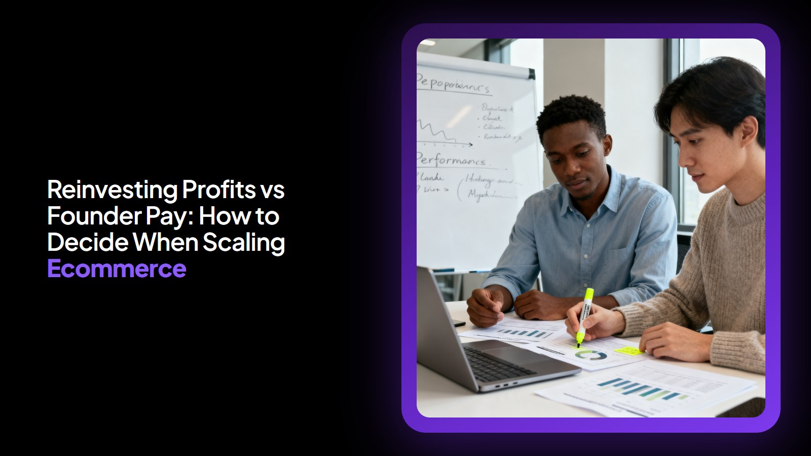Reinvesting Profits vs Founder Pay: How to Decide When Scaling Ecommerce