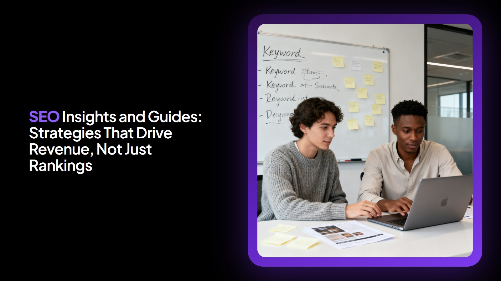 SEO Insights and Guides: Strategies That Drive Revenue, Not Just Rankings