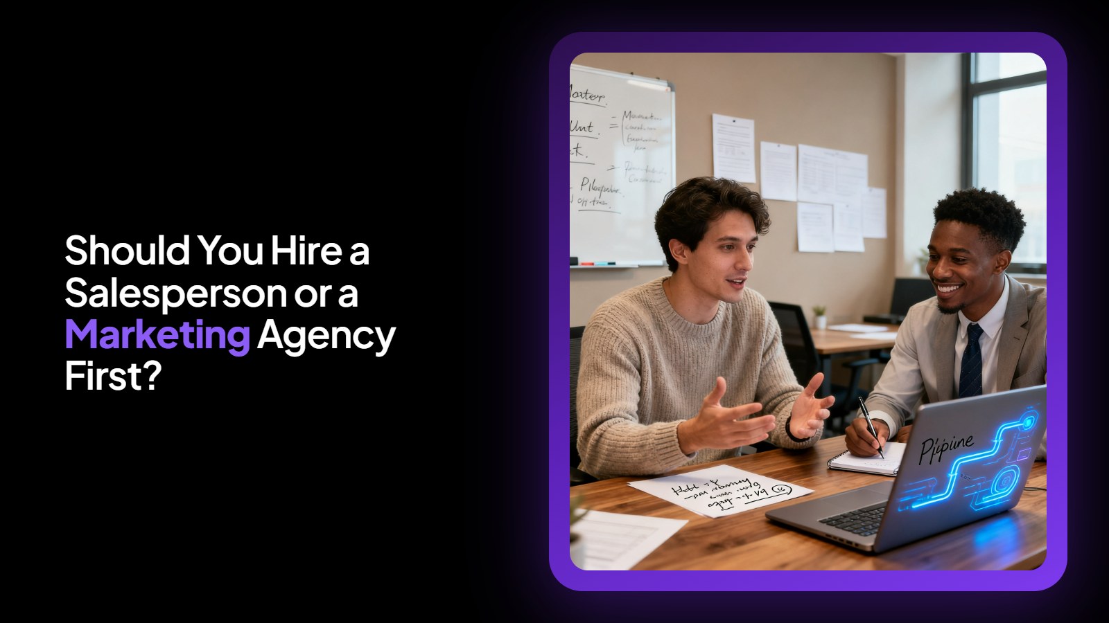 Should You Hire a Salesperson or a Marketing Agency First?